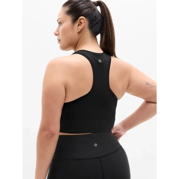 New Athleta S Momentum Seamless Flex Ultra Crop Tank Black Small - Picture 5 of 8